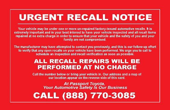 false recall notice